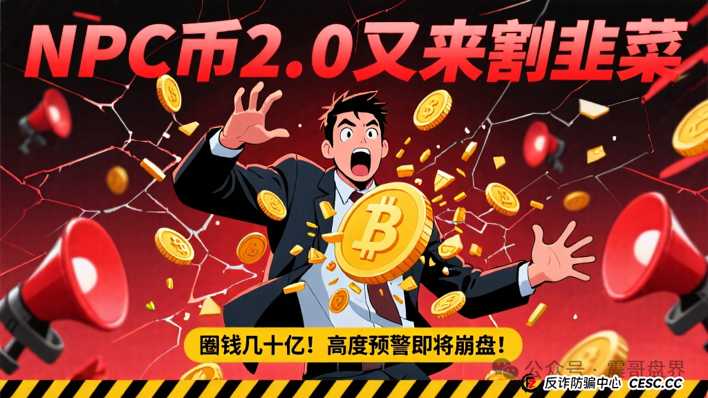 NPC币2.0又来割韭菜,圈钱几十亿,高度预警即将崩盘(1) NPC币2.0又来割韭菜,圈钱几十亿,高度预警即将崩盘(1)