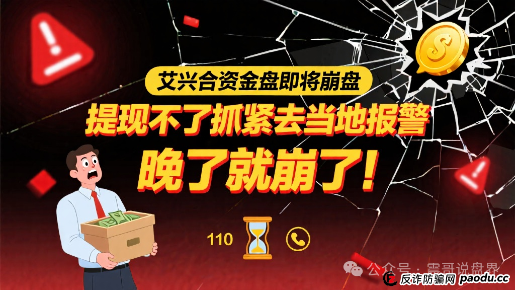 艾兴合资金盘即将崩盘,提现不了抓紧去当地报警,晚了就崩了!(1) 艾兴合资金盘即将崩盘,提现不了抓紧去当地报警,晚了就崩了!(1)