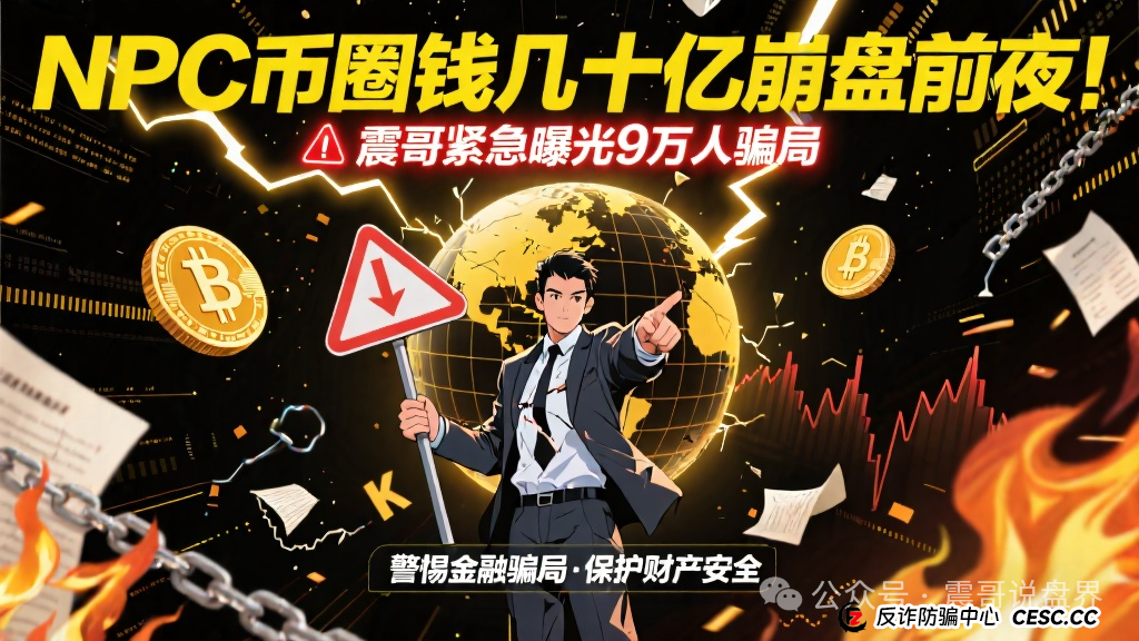 NPC币圈钱几十亿崩盘前夜!震哥紧急曝光9万人骗局(1) NPC币圈钱几十亿崩盘前夜!震哥紧急曝光9万人骗局(1)