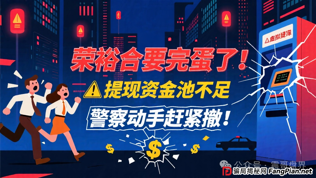 荣裕合要完蛋了!提现资金池不足,警察马上动手,赶紧撤!(1) 荣裕合要完蛋了!提现资金池不足,警察马上动手,赶紧撤!(1)