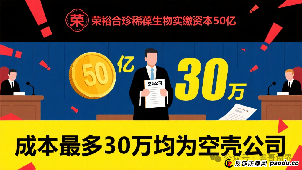 荣裕合的珍稀葆生物实缴资本50亿成本最多30万,都是空壳公司(1) 荣裕合的珍稀葆生物实缴资本50亿成本最多30万,都是空壳公司(1)