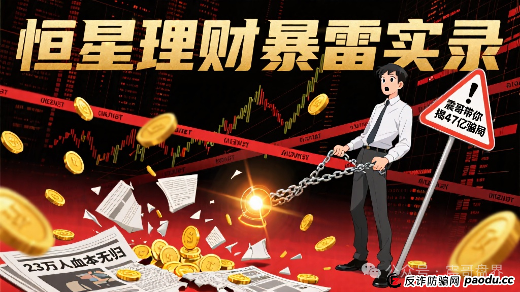 【恒星理财暴雷实录】震哥带你47亿骗局的老底,23万人血本无归(1) 【恒星理财暴雷实录】震哥带你47亿骗局的老底,23万人血本无归(1)