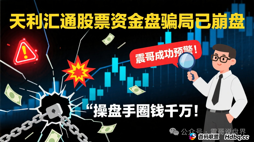 天利汇通股票资金盘骗局已经崩盘,震哥成功预警,操盘手圈钱千万