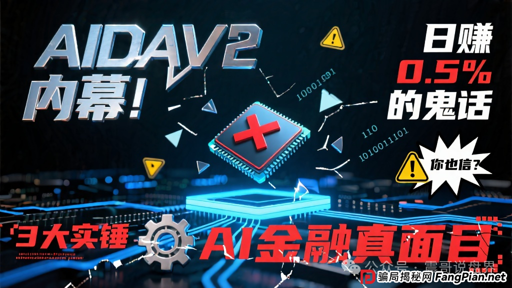 AIDAv2内幕!日赚0.5%的鬼话你也信?3大实锤"AI金融"真面目(1) AIDAv2内幕!日赚0.5%的鬼话你也信?3大实锤"AI金融"真面目(1)