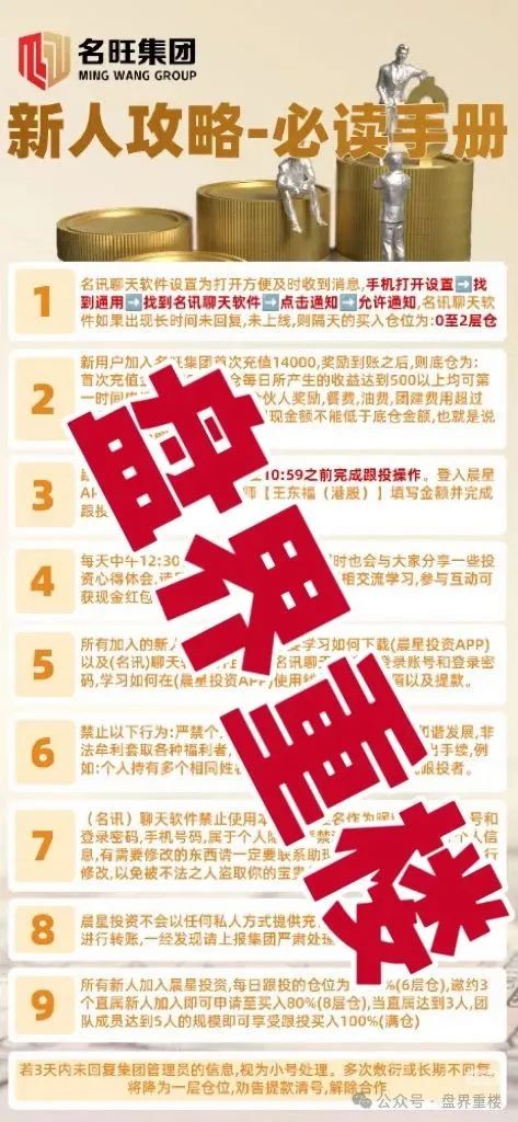 名旺集团(晨星投资)股票跟单类资金盘骗局,开始大量单割会员,即将崩盘跑路!(6) 名旺集团(晨星投资)股票跟单类资金盘骗局,开始大量单割会员,即将崩盘跑路!(6)