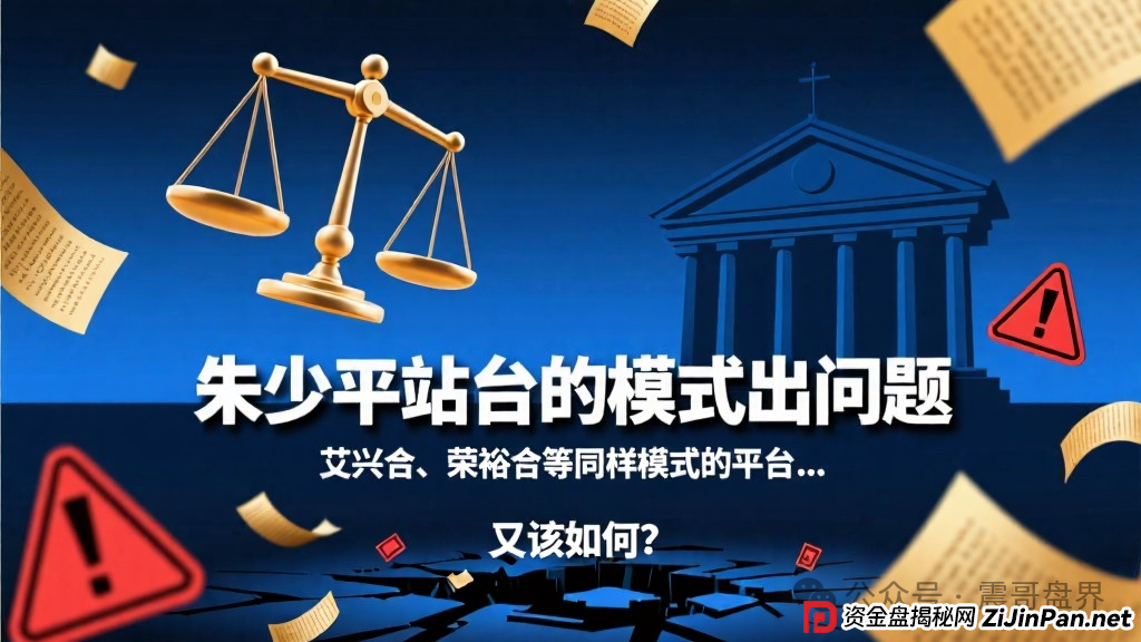 朱少平站台的模式出大问题,艾兴合、荣裕合等同类平台又该如何?(1) 朱少平站台的模式出大问题,艾兴合、荣裕合等同类平台又该如何?(1)