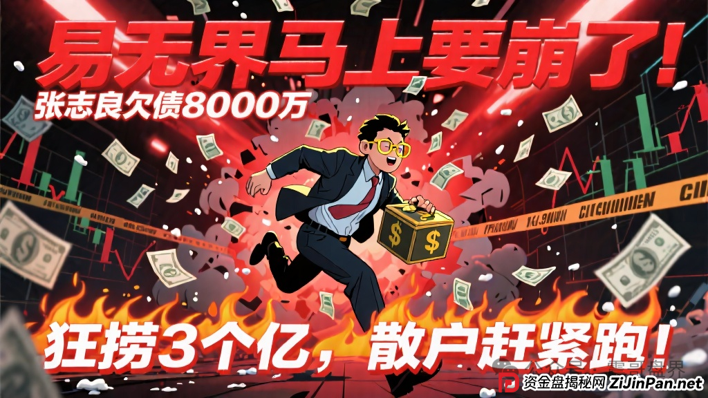 易无界马上要崩了!张志良欠债8000万还狂捞3个亿,散户赶紧跑!(1) 易无界马上要崩了!张志良欠债8000万还狂捞3个亿,散户赶紧跑!(1)