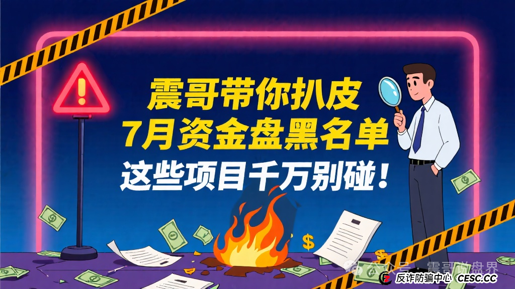7月资金盘黑名单:荣辉资产,BRIGC,AIDAV2,吉尼斯AI炒股,中巴光伏,VortexTra