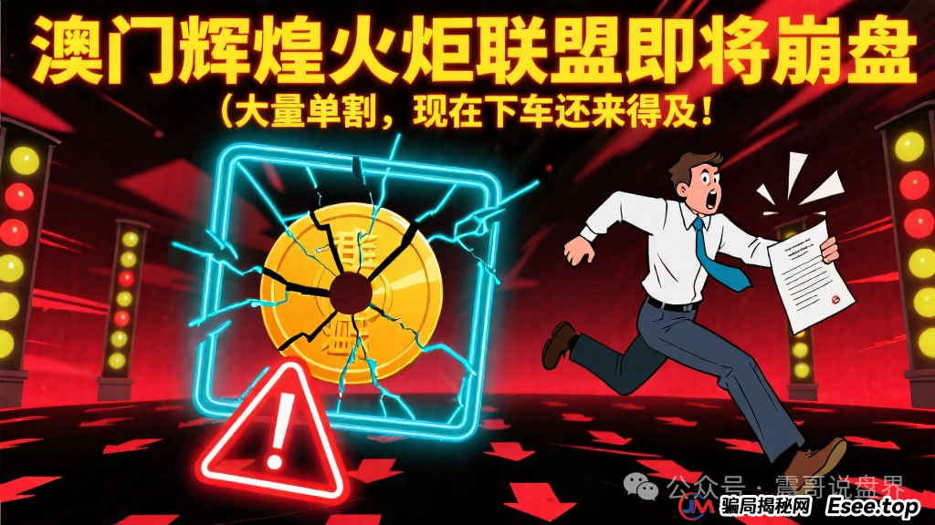 澳门辉煌火炬联盟即将崩盘,大量单割,现在下车还来得及!(1) 澳门辉煌火炬联盟即将崩盘,大量单割,现在下车还来得及!(1)