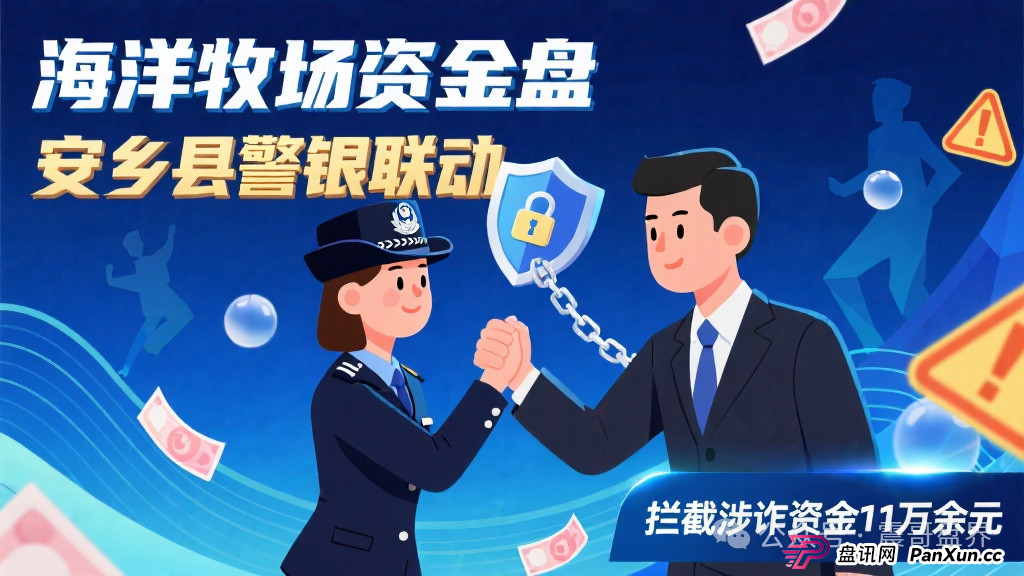 海洋牧场资金盘，安乡县警银联动，成功拦截涉诈资金11万余元(1)