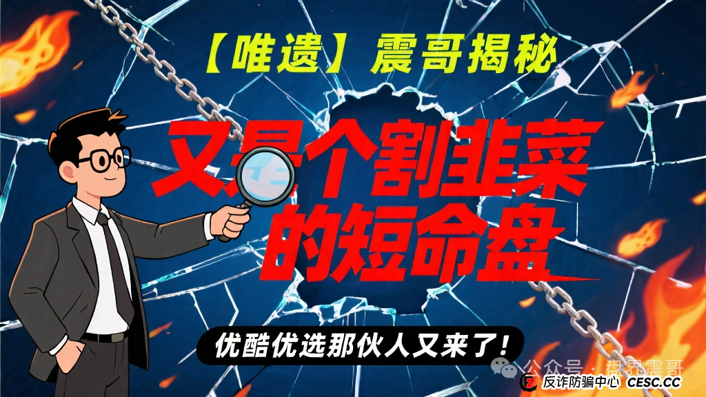 【唯遗】震哥揭秘:又是个割韭菜的短命盘,优酷优选那伙人又来了!(1) 【唯遗】震哥揭秘:又是个割韭菜的短命盘,优酷优选那伙人又来了!(1)