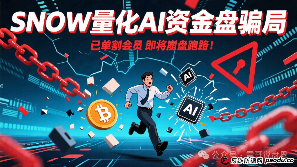 SNOW量化AI资金盘骗局,已经单割会员,即将崩盘跑路!