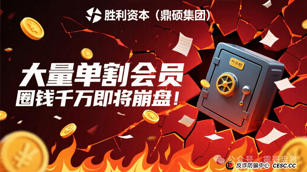 胜利资本(鼎硕集团)大量单割会员,圈钱几千万即将崩盘!