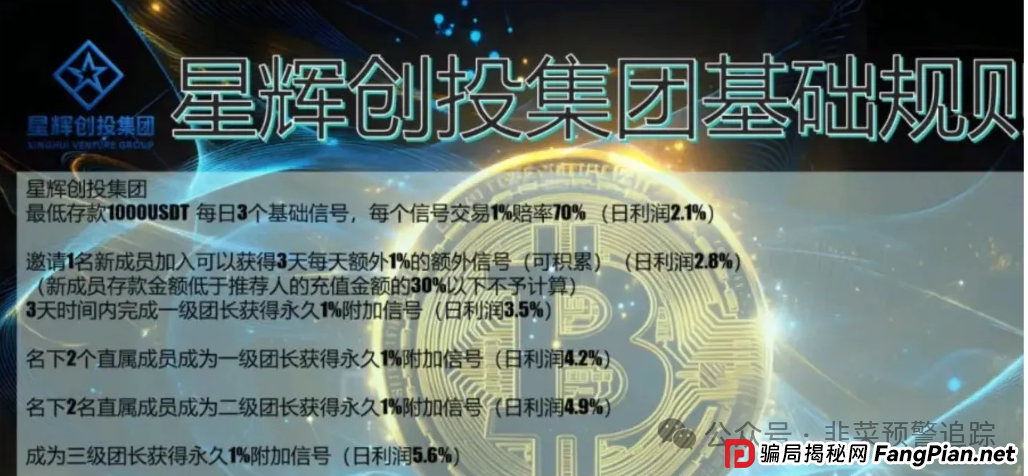 预警:近期即将崩盘跑路的资金盘骗局,星辉创投OSL,CXDAO,海洋牧场,AIR