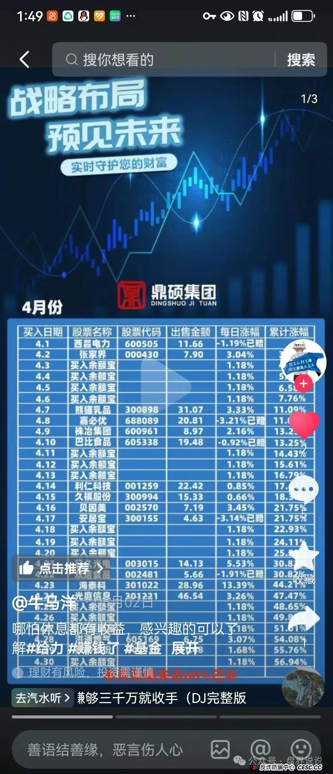 “胜利资本”鼎硕集团股票跟单骗局,已经单割 马上全线崩盘。(3) “胜利资本”鼎硕集团股票跟单骗局,已经单割 马上全线崩盘。(3)