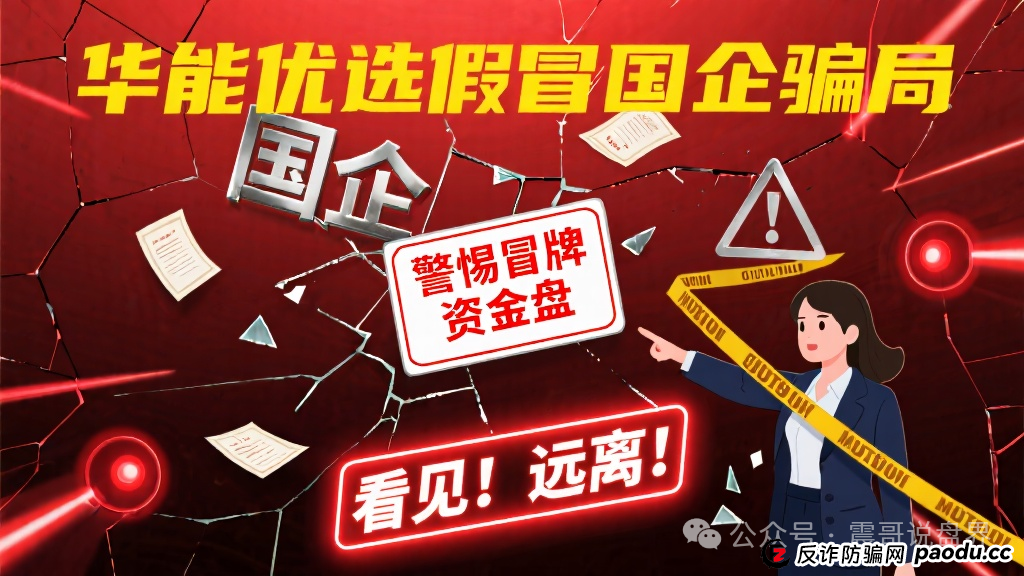 华能优选假冒国企骗局,警惕冒牌资金盘,看见远离