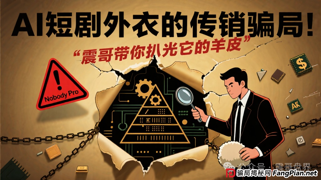 Nobody Pro:AI短剧外衣的传销骗局!震哥带你扒光它的羊皮