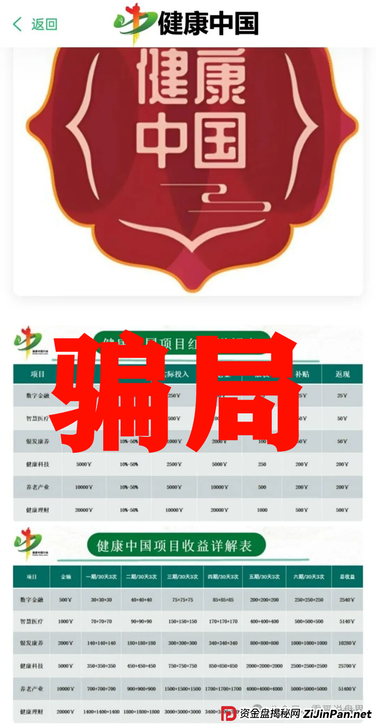 健康中国诈骗杀猪盘,专骗老年人,高度警惕(2) 健康中国诈骗杀猪盘,专骗老年人,高度警惕(2)