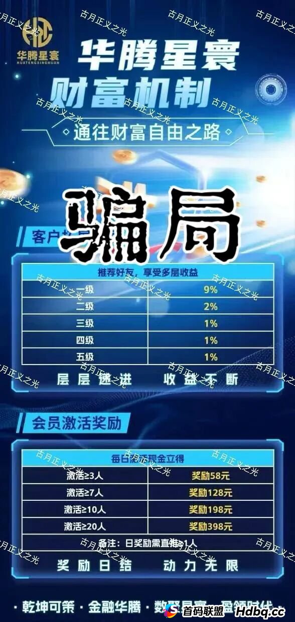 红色预警:华腾星寰(华腾星联)分红类资金盘诈骗项目,超盘手正在憋大招,马上到年底了,看到的速度远离!(7) 红色预警:华腾星寰(华腾星联)分红类资金盘诈骗项目,超盘手正在憋大招,马上到年底了,看到的速度远离!(7)