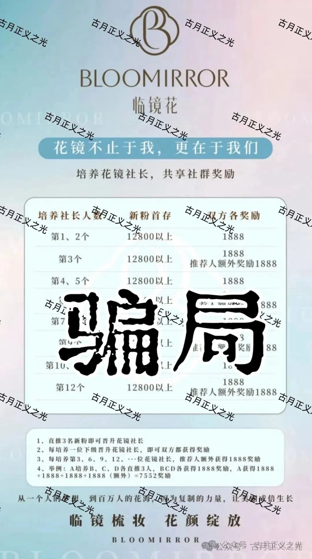 骗局揭秘：“临镜花”大量投诉反诈文章，实名举报临镜花（香港）美妆有限公司进行非法集资诈骗活动，马上要崩盘跑路了！(2)