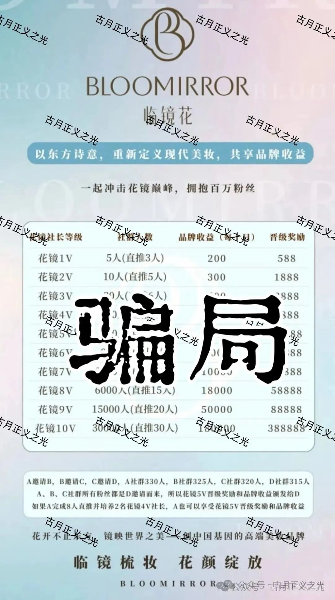 骗局揭秘：“临镜花”大量投诉反诈文章，实名举报临镜花（香港）美妆有限公司进行非法集资诈骗活动，马上要崩盘跑路了！(3)
