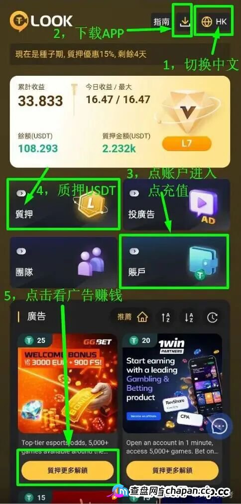 链信、趣分类之后,又一个“看广告”资金盘LOOK正在狂奔(1) 链信、趣分类之后,又一个“看广告”资金盘LOOK正在狂奔(1)