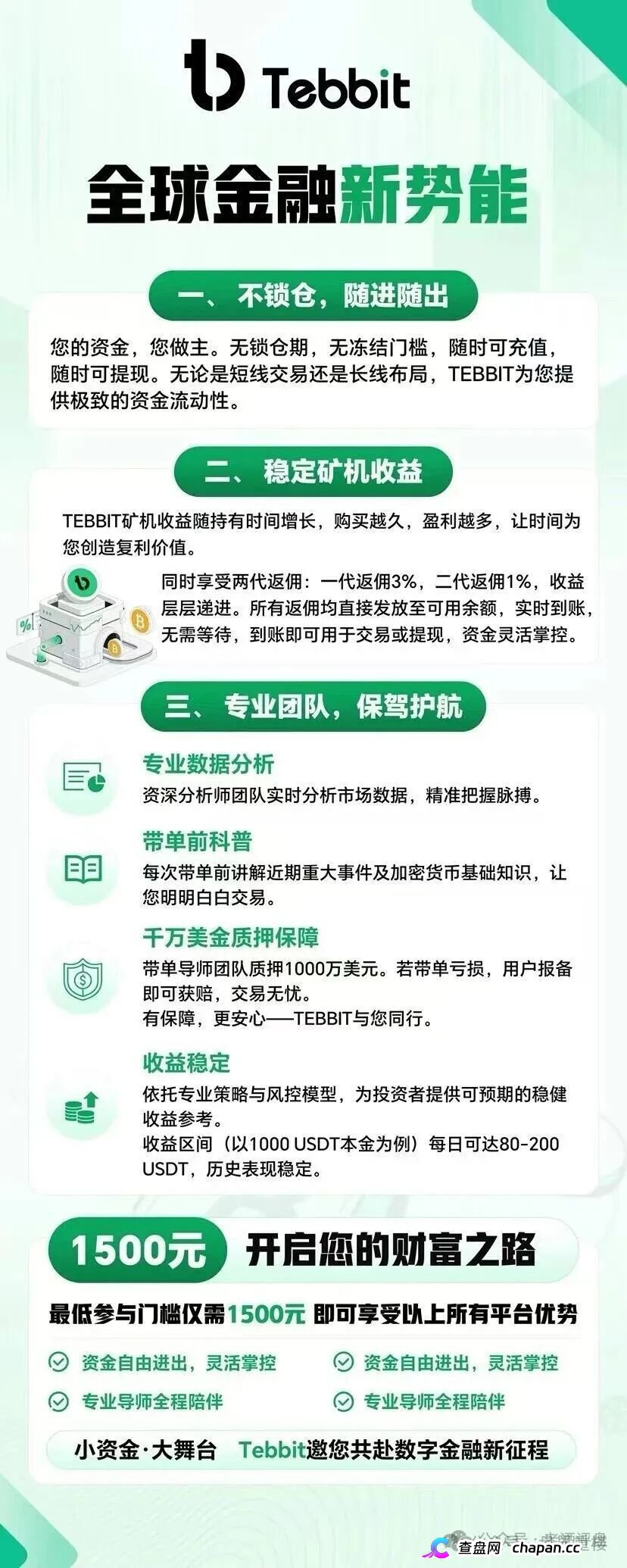 Tebbit交易所｜客损分成+后台插针收割，你的U在APP里只是一串数字，1500元给操盘